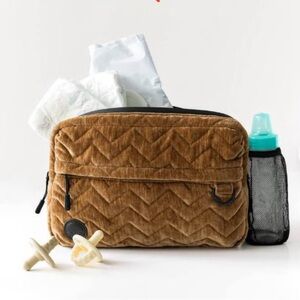 Brown Quilted Tushbaby Baby Bag
